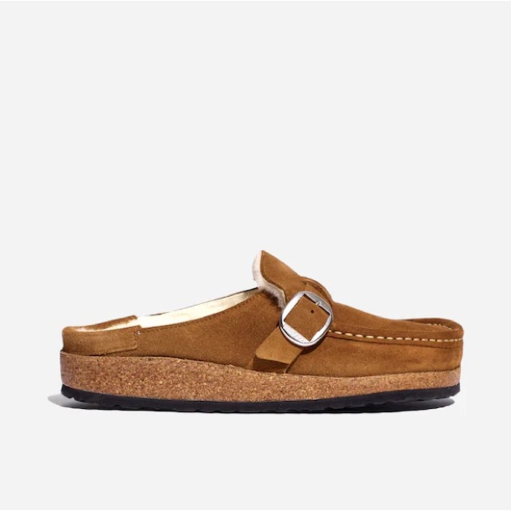 Birkenstock Buckley Shearling Suede Leather